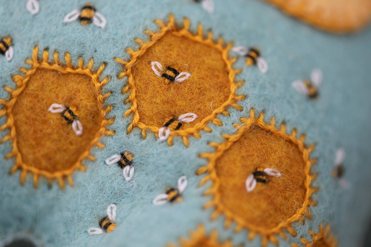 Honeybear Embroidery & Felt Doll Kit - Shop at Persephone's Hearth
