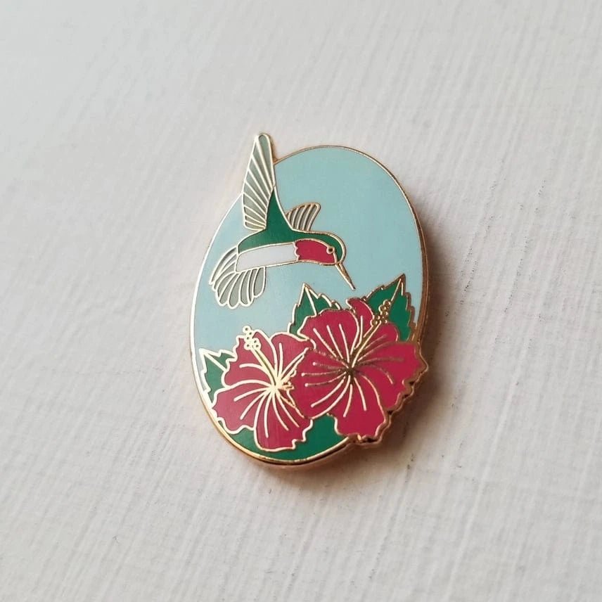 Hummingbird Enamel Needle Minder - Shop at Persephone's Hearth