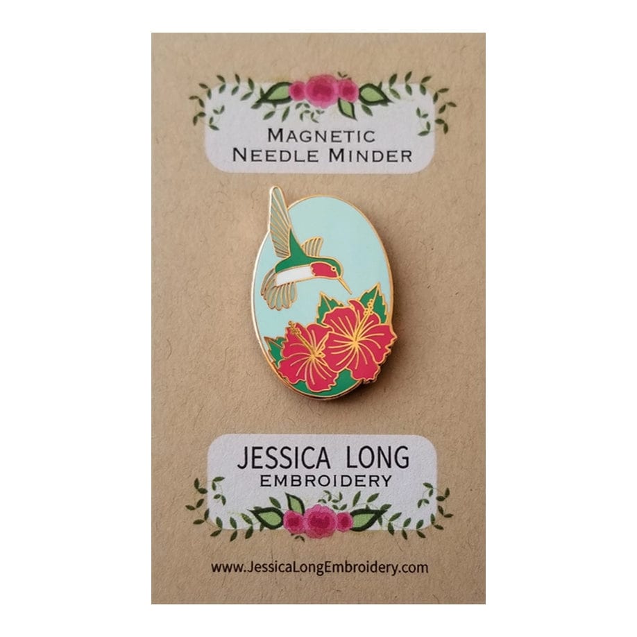 Hummingbird Enamel Needle Minder - Shop at Persephone's Hearth