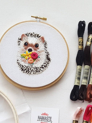 Jessica Long Embroidery Embroidery Kit Hedgehog Embroidery Kit