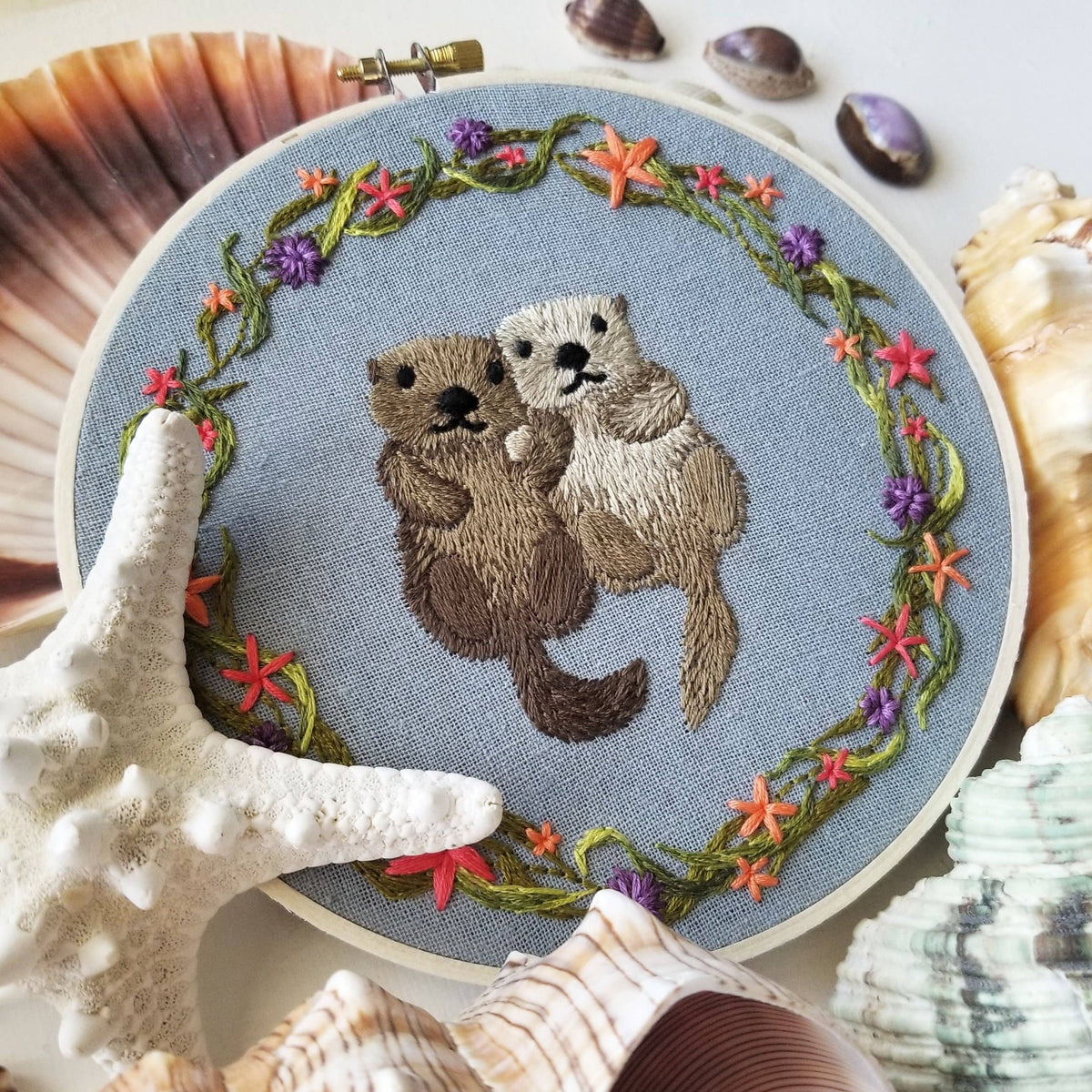 Jessica Long Embroidery Otterly Adorable Embroidery Kit