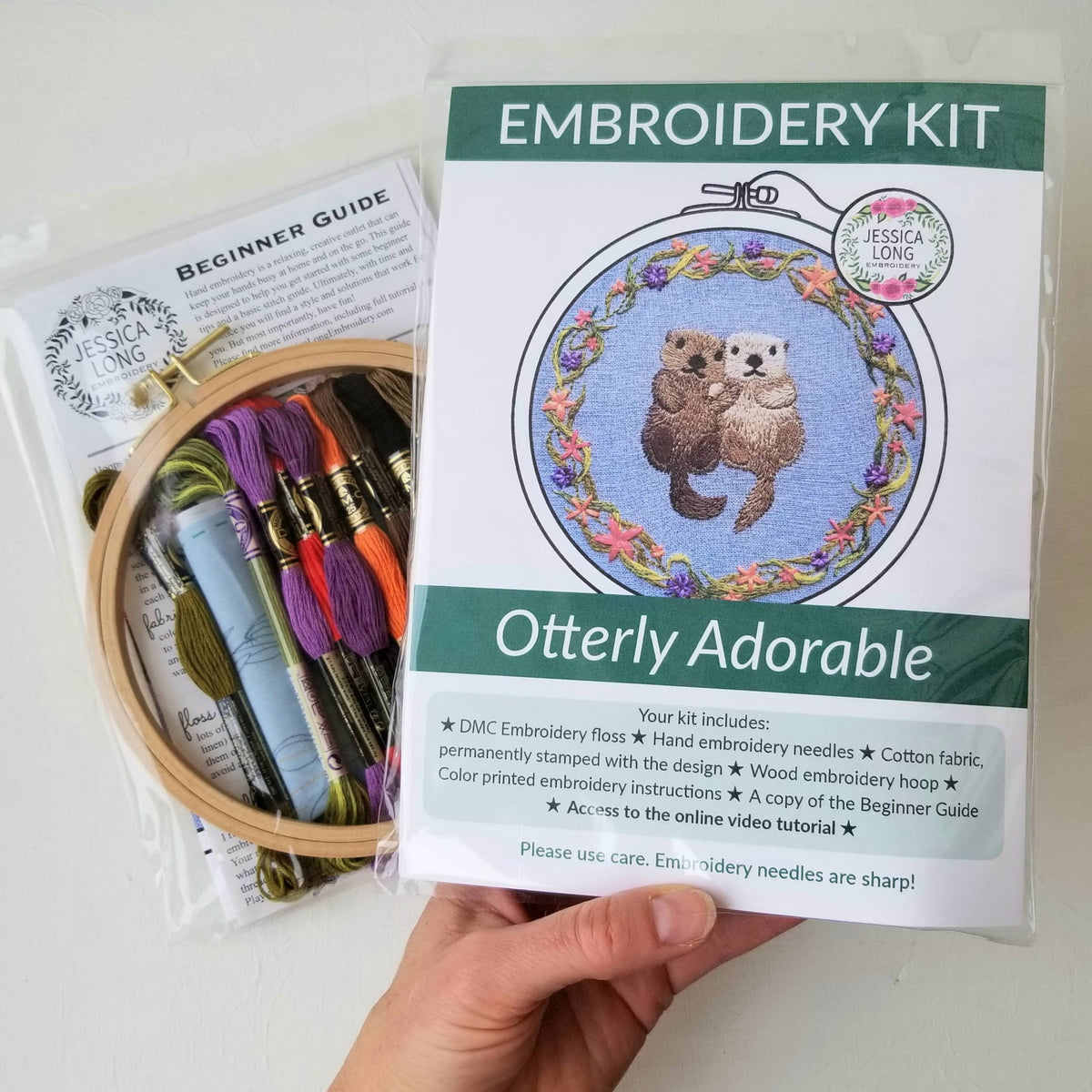 Jessica Long Embroidery Otterly Adorable Embroidery Kit