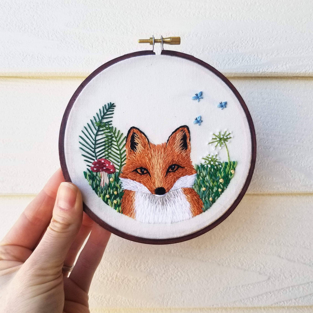 Jessica Long Embroidery Red Fox Embroidery Kit