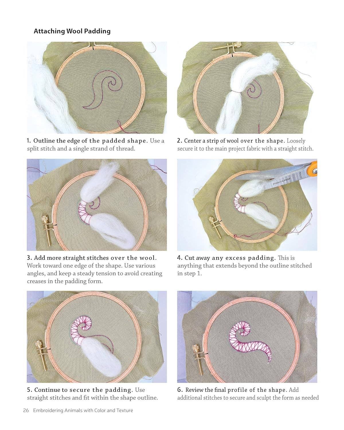 Jessica Long's Embroidering Animals with Color and Texture - 25 Cute Critters (Paperback) - Shop at Persephone's Hearth