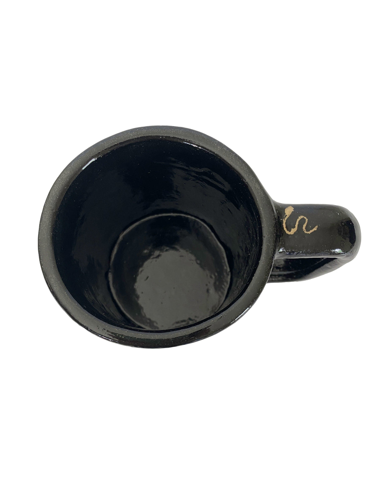 Keven Craft Rituals LLC Pottery Black Triple Moon Runic Mug, 10 oz