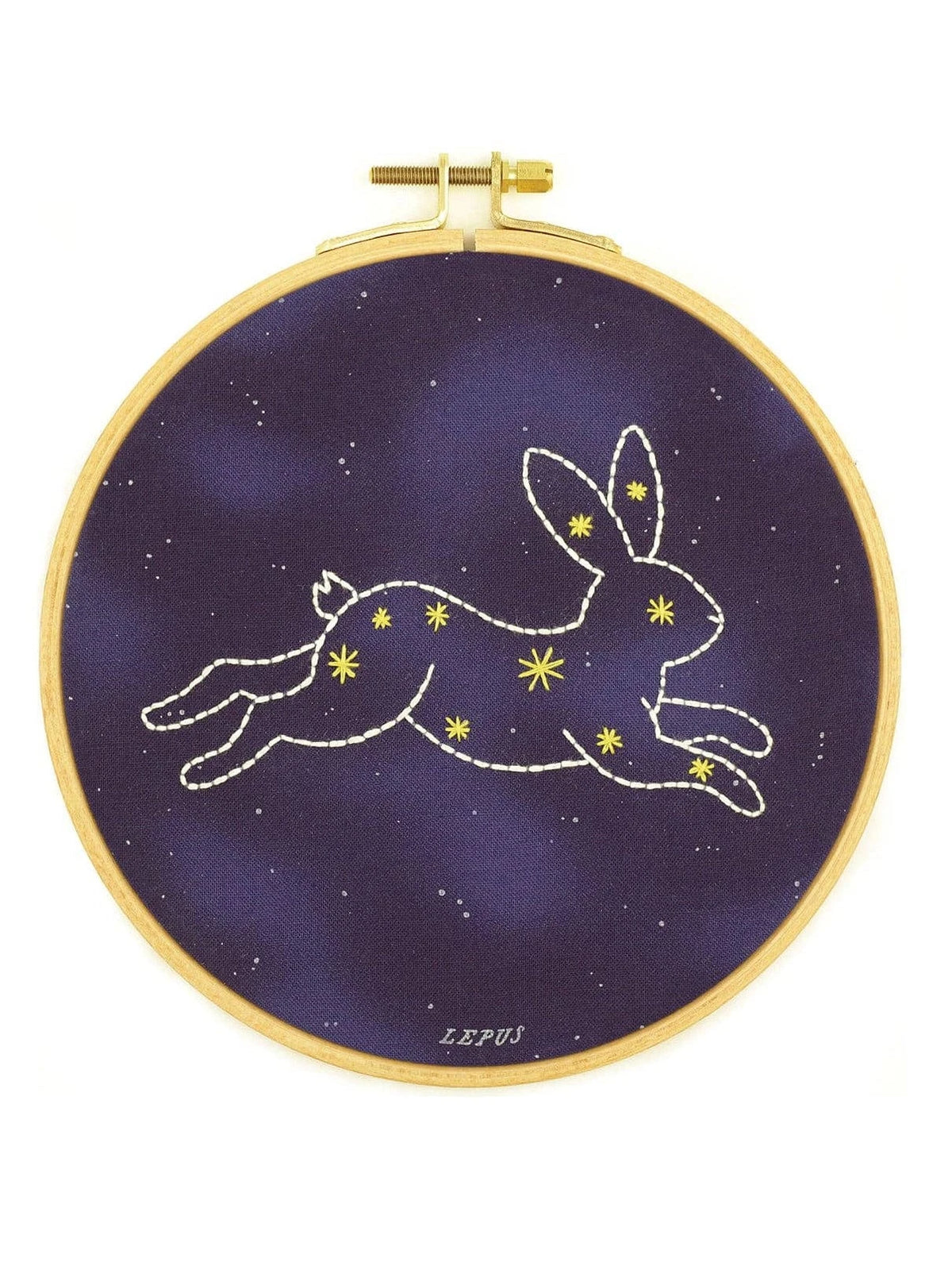 Kiriki Press Embroidery Kit 6" Beginner "Lepus" Constellation Embroidery Kit