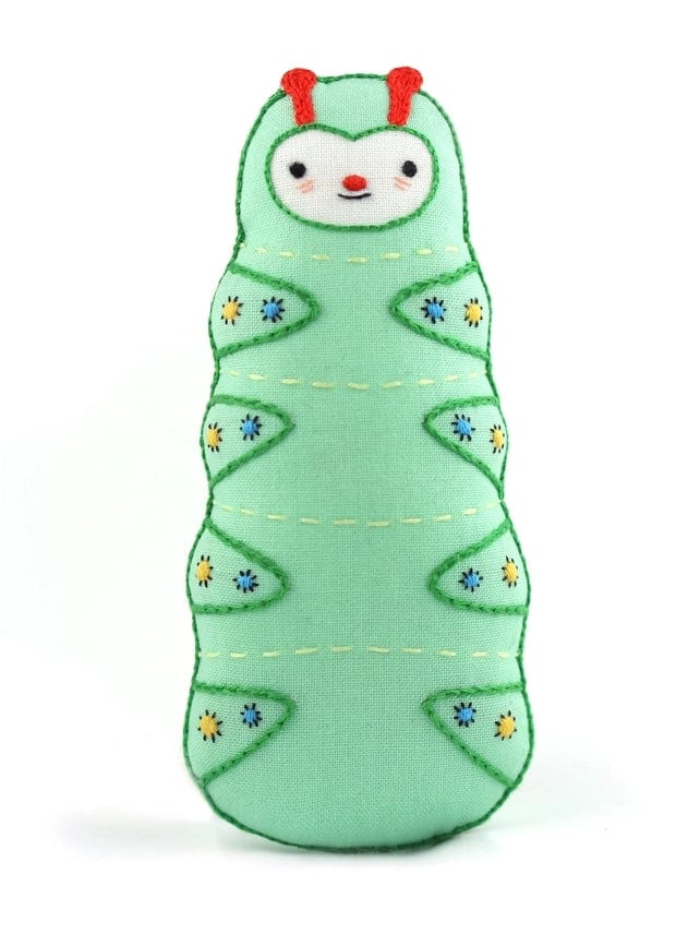 Kiriki Press Embroidery Kit *February pre-order* Beginner "Caterpillar" Embroidery Doll - FULL Starter Kit