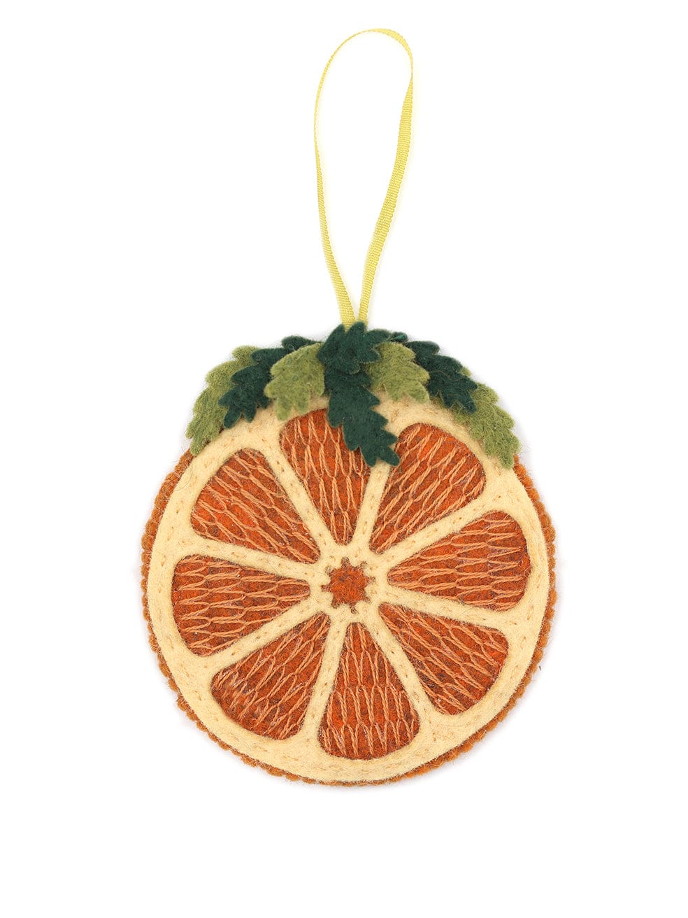 Kiriki Press Embroidery Kit *Limited December Pre-Order* Dried Orange Ornament Embroidery Felt Kit