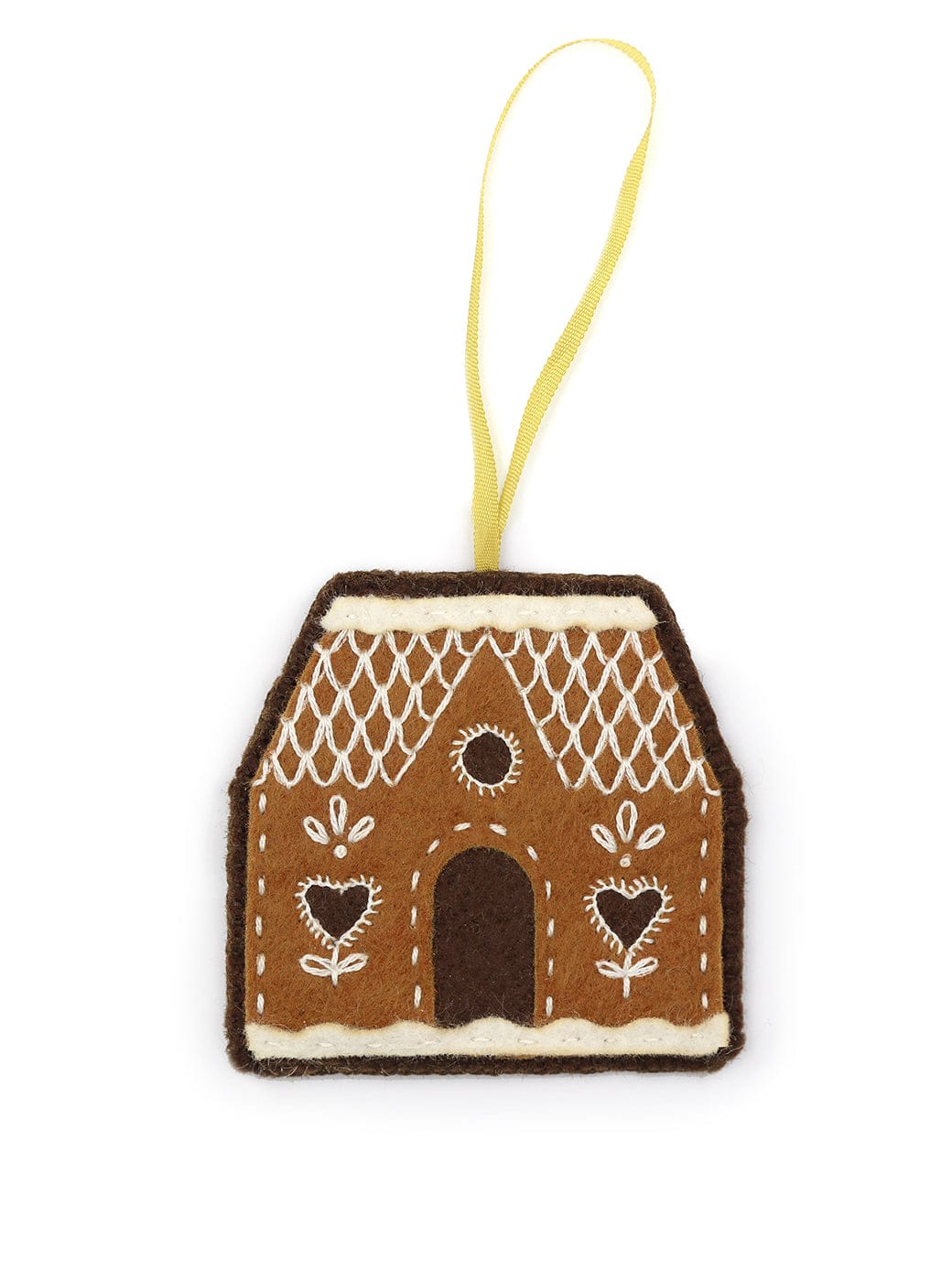 Kiriki Press Embroidery Kit *Limited December Pre-Order* Gingerbread House Ornament Embroidery Felt Kit