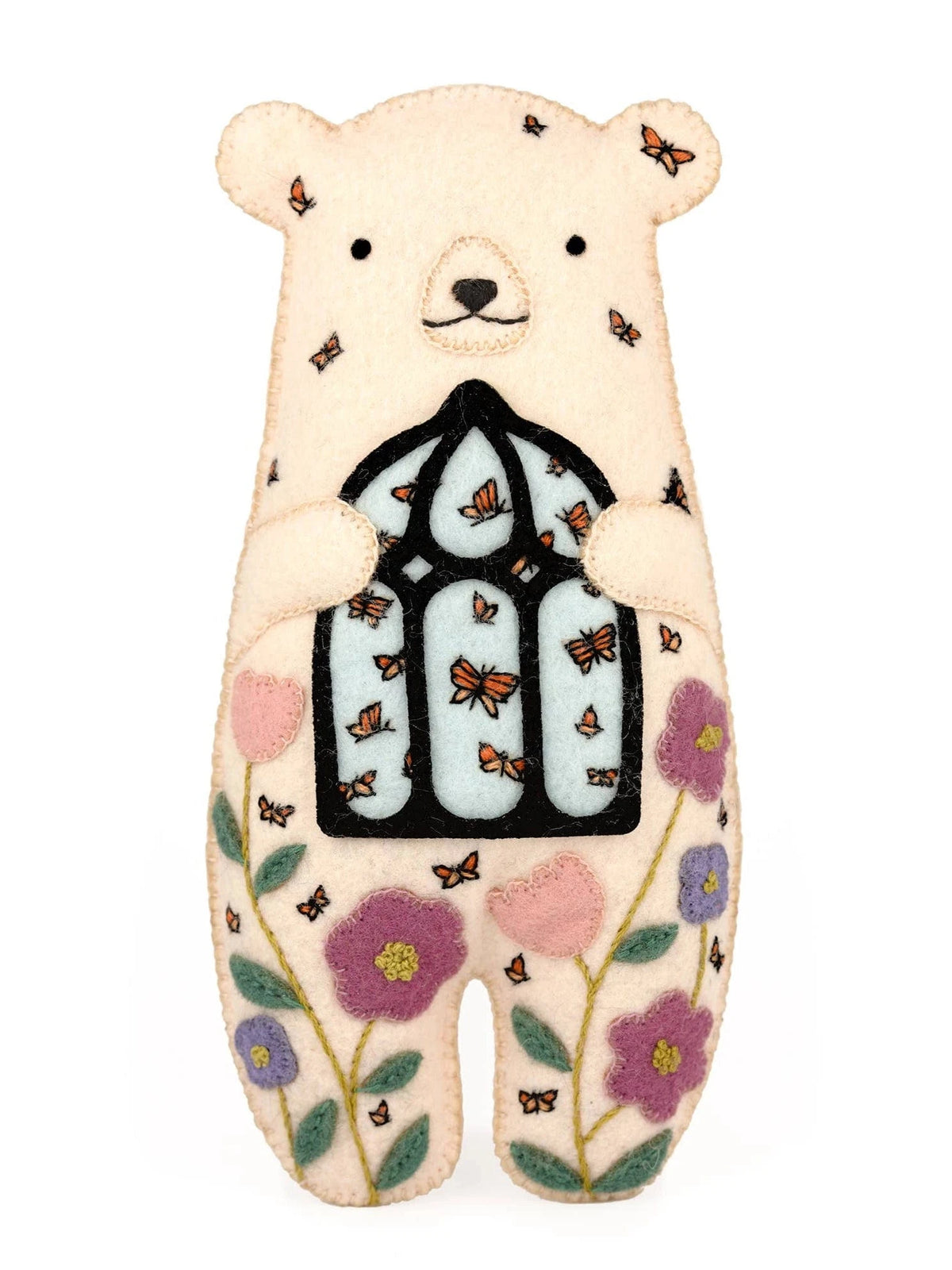Kiriki Press Embroidery Kit *Limited Edition* Beginner Bloombear Embroidery & Felt Doll Kit