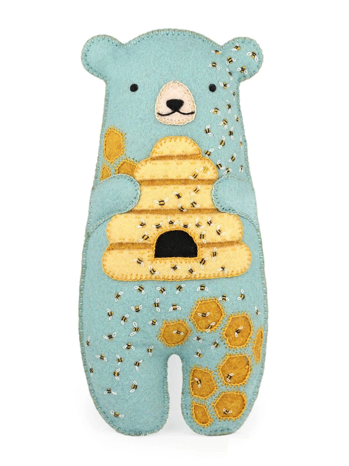 Kiriki Press Embroidery Kit *Limited Edition* Beginner Honeybear Embroidery & Felt Doll Kit