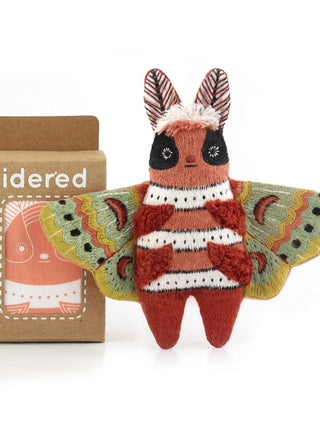 Kiriki Press Embroidery Kit "Moth" Embroidery Doll - FULL Starter Kit