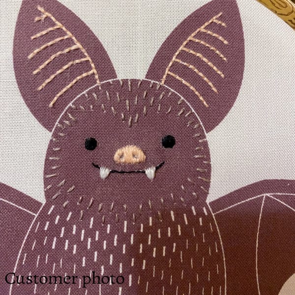 Kiriki Press Embroidery Kit *Pre-Order* Beginner "Bat" Embroidery Doll Kit