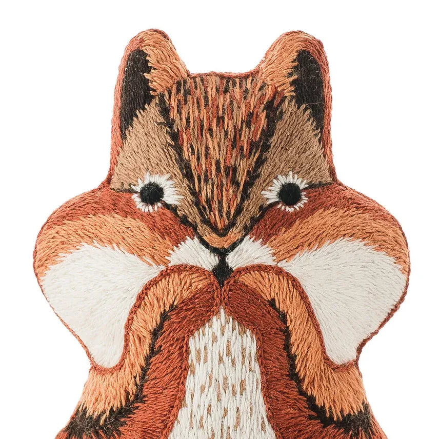 Kiriki Press Embroidery Kit *Pre-Order* "Chipmunk" Embroidery Doll Kit