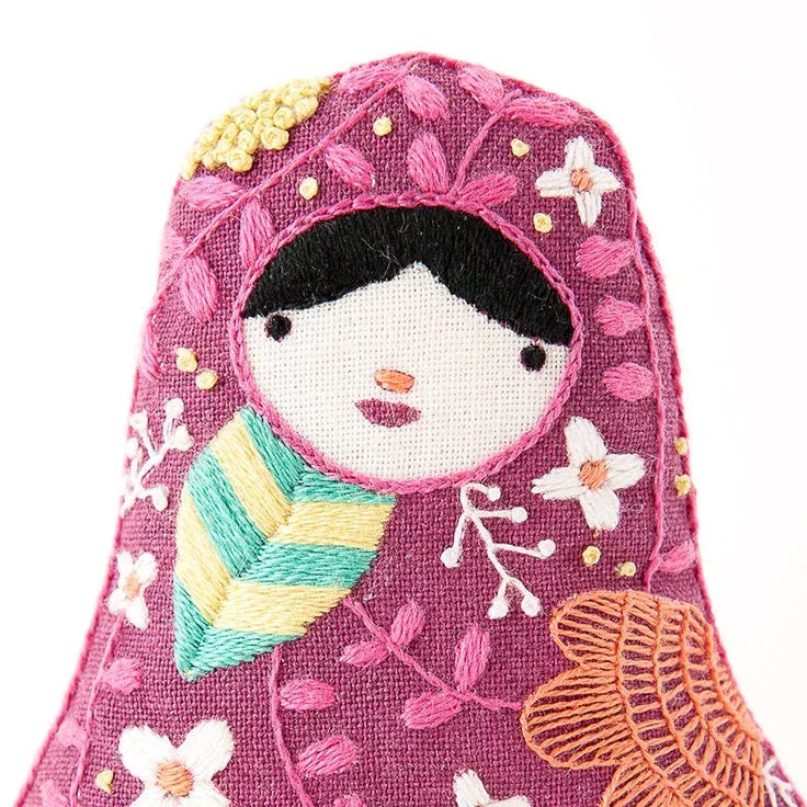 Kiriki Press Embroidery Kit *Pre-Order* "Matryoshka" Embroidery Doll Kit