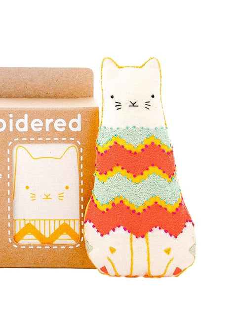 Beginner "Fiesta Cat" Embroidery Doll - FULL Starter Kit