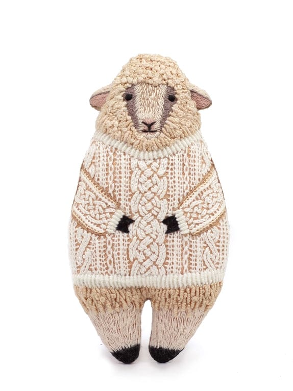 Kiriki Press Embroidery Kit *Will NOT arrive by Christmas* "Sheep" Embroidery Doll - FULL Starter Kit