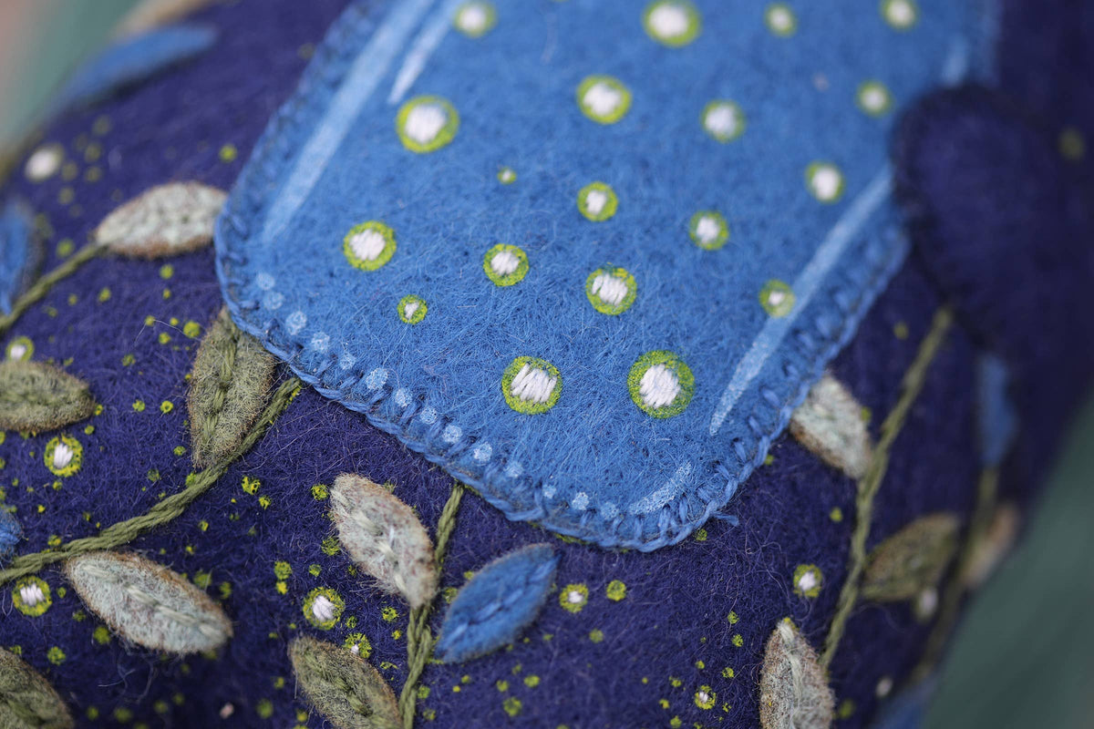 Kiriki Press Embroidery Kit *Limited Edition* Beginner Glowbear Embroidery & Felt Doll Kit