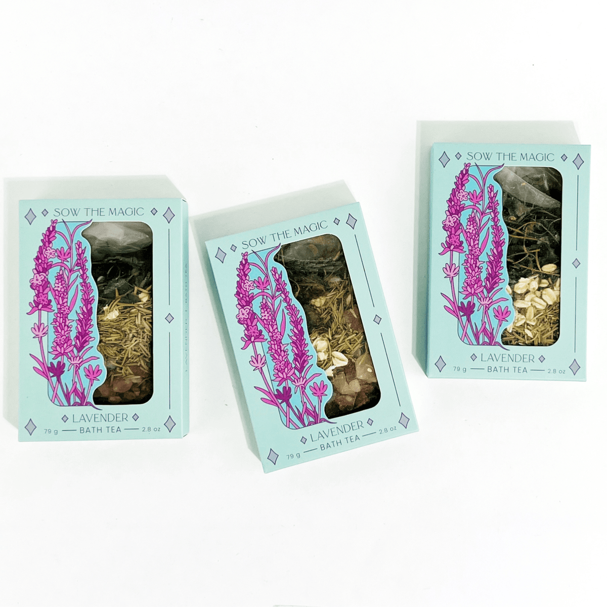 Lavender Lovers Tarot Botanical Bath Tea Box - Shop at Persephone's Hearth