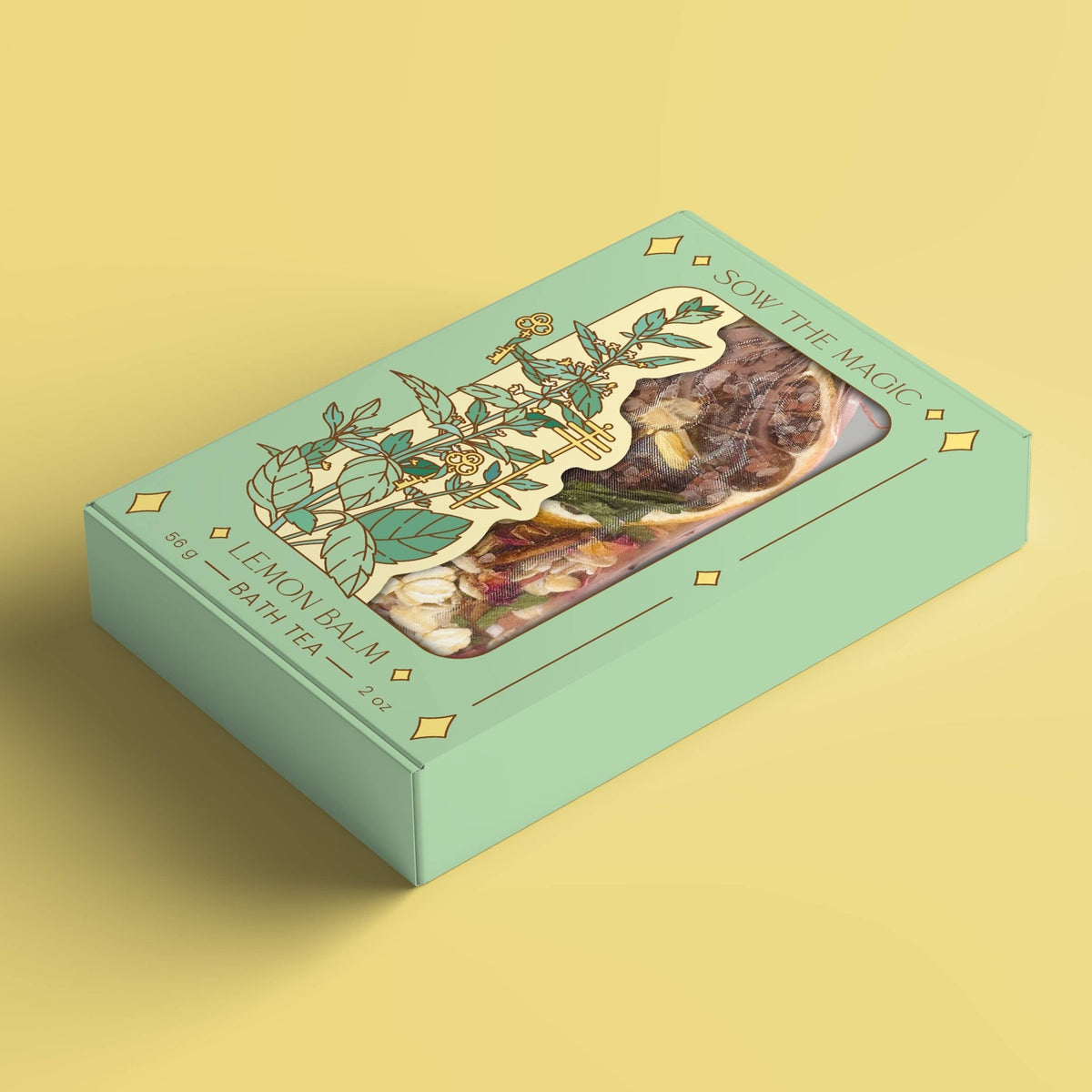 Lemon Balm Tarot Botanical Bath Tea Box - Shop at Persephone's Hearth
