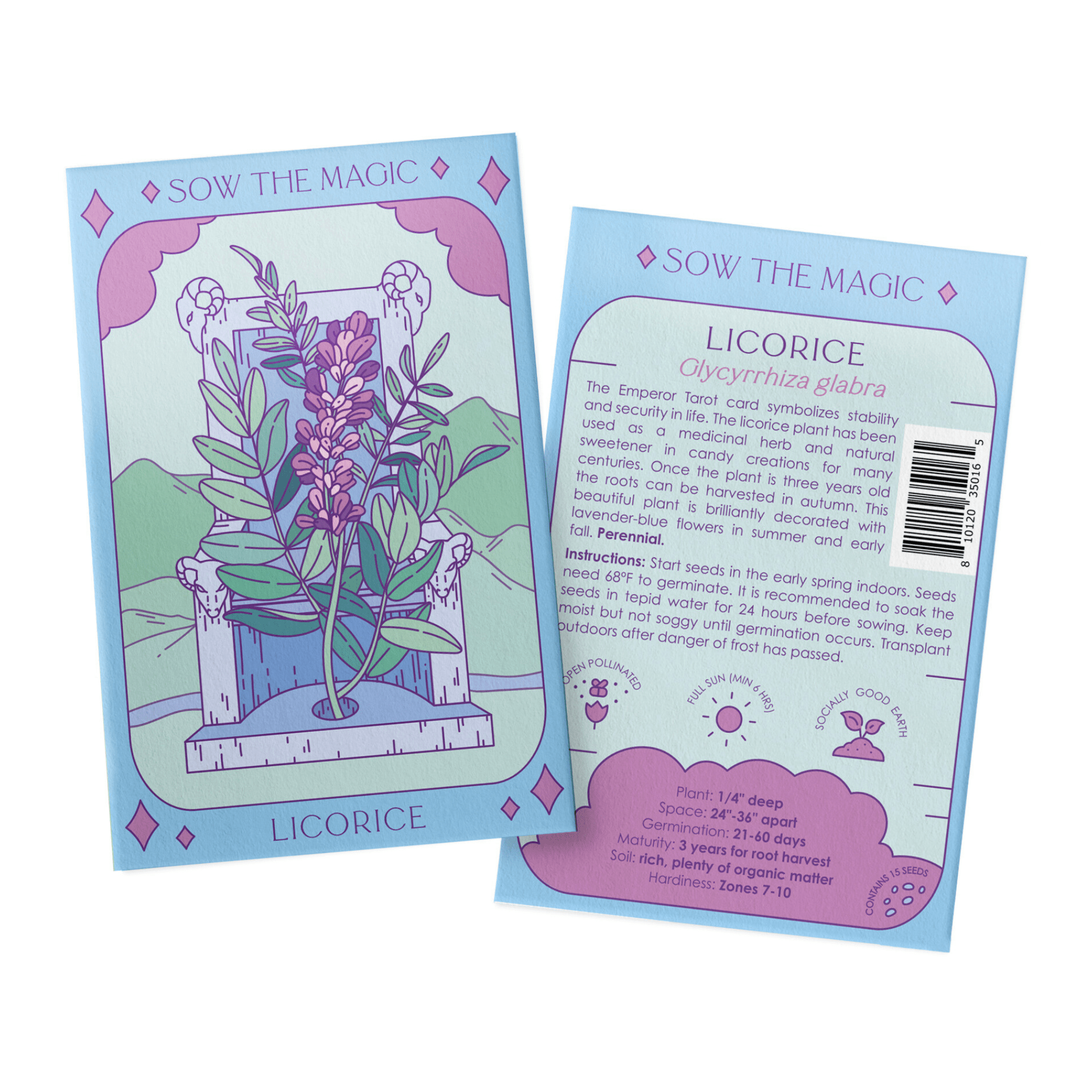 Sow the Magic Licorice Tarot Garden Seeds - Thumbnail 3