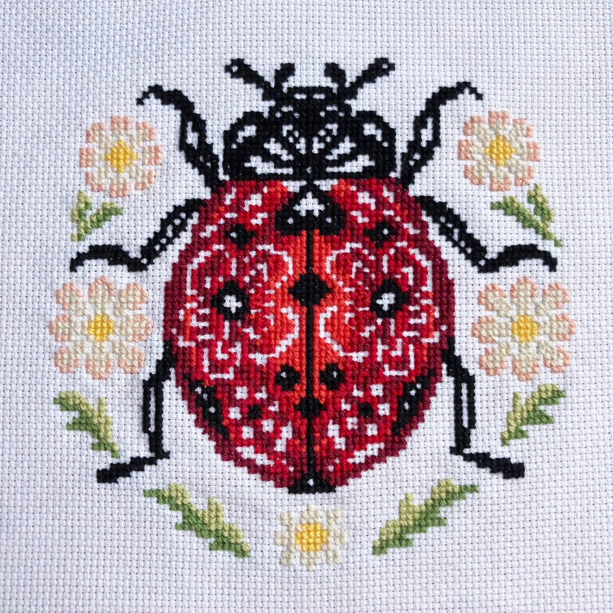 Lil' Ladybird Cross Stitch Kit (Hoop not included) - Shop at Persephone's Hearth