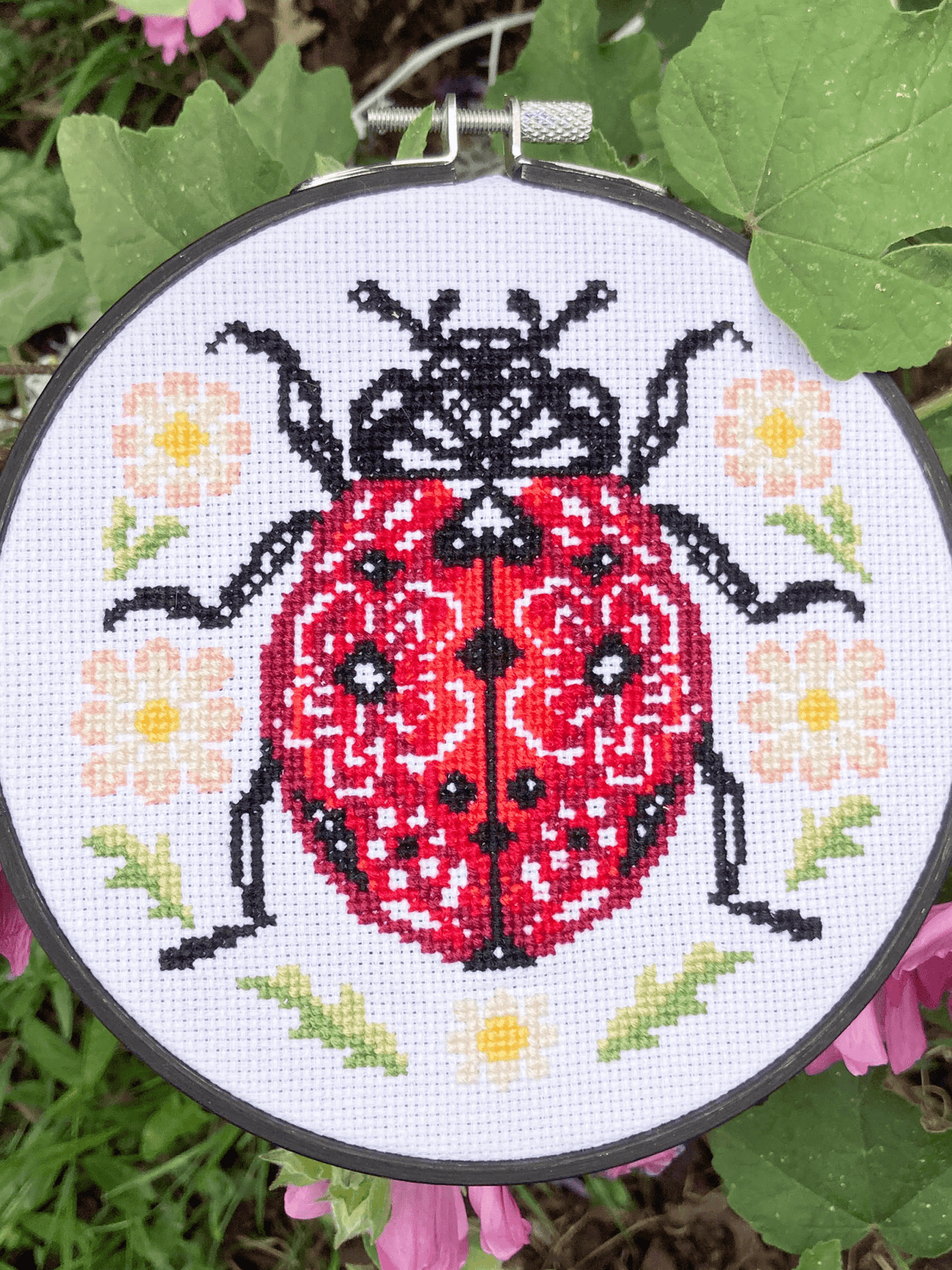 Lil' Ladybird Cross Stitch Kit (Hoop not included) - Shop at Persephone's Hearth