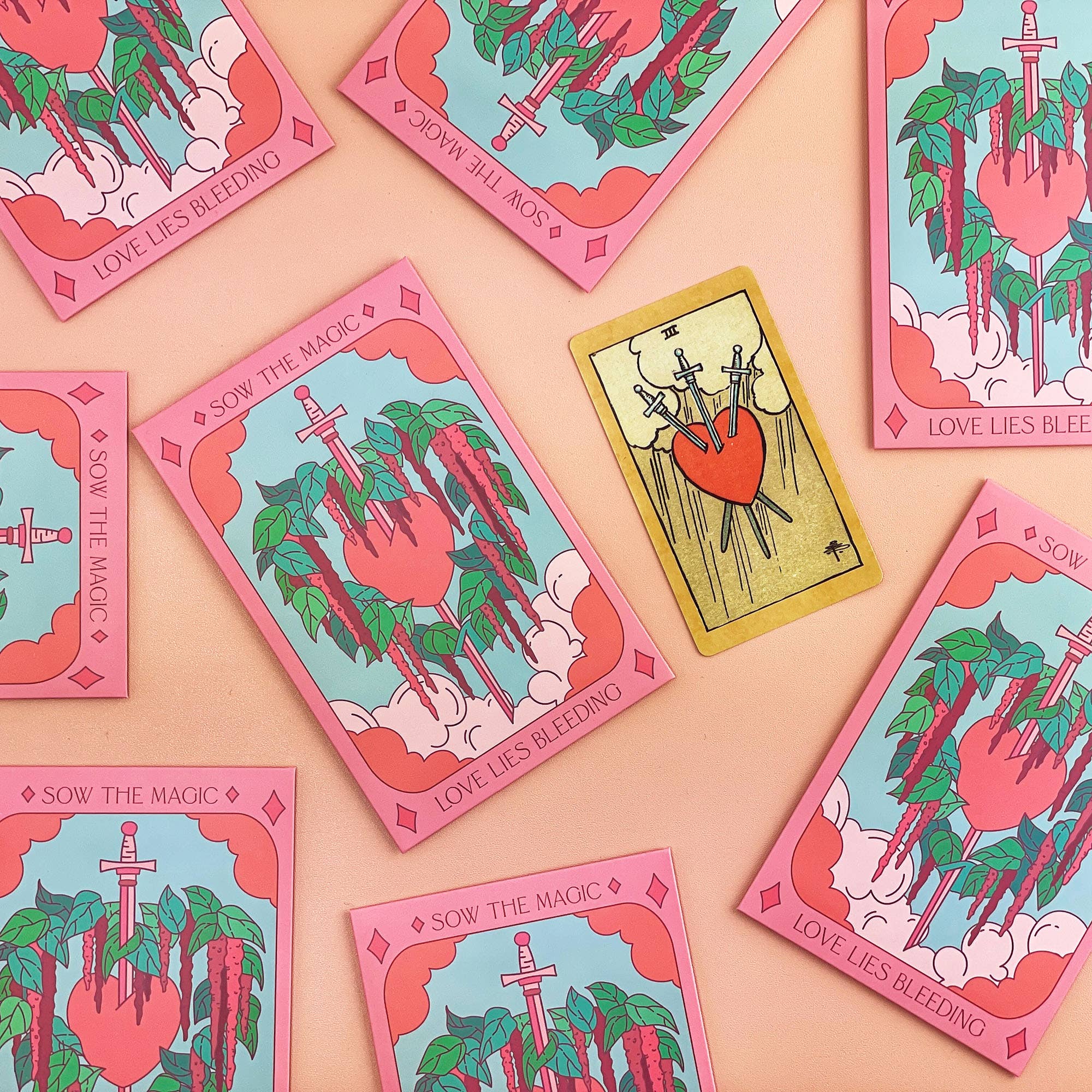 Love Lies Bleeding Tarot Garden Seed Packet – Persephone's Hearth