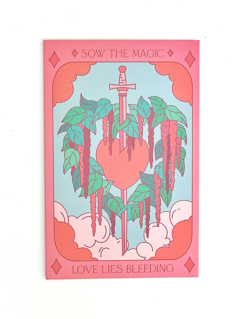 Love Lies Bleeding Tarot Garden Seed Packet - Shop at Persephone's Hearth