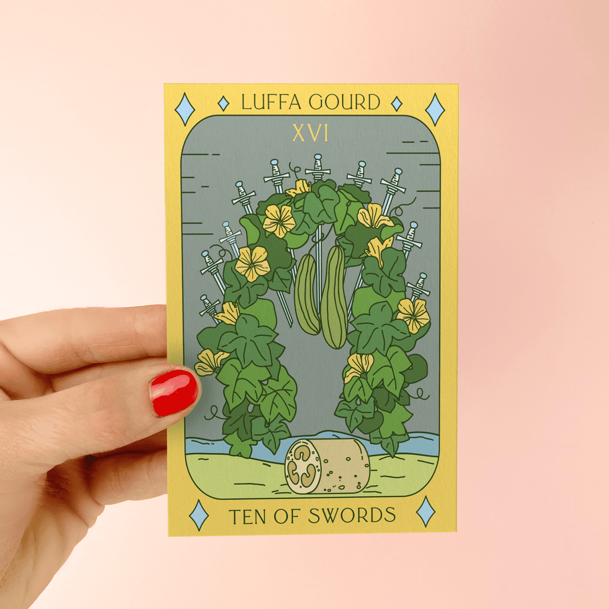 Luffa Gourd Tarot Garden Seed Packet - Shop at Persephone's Hearth