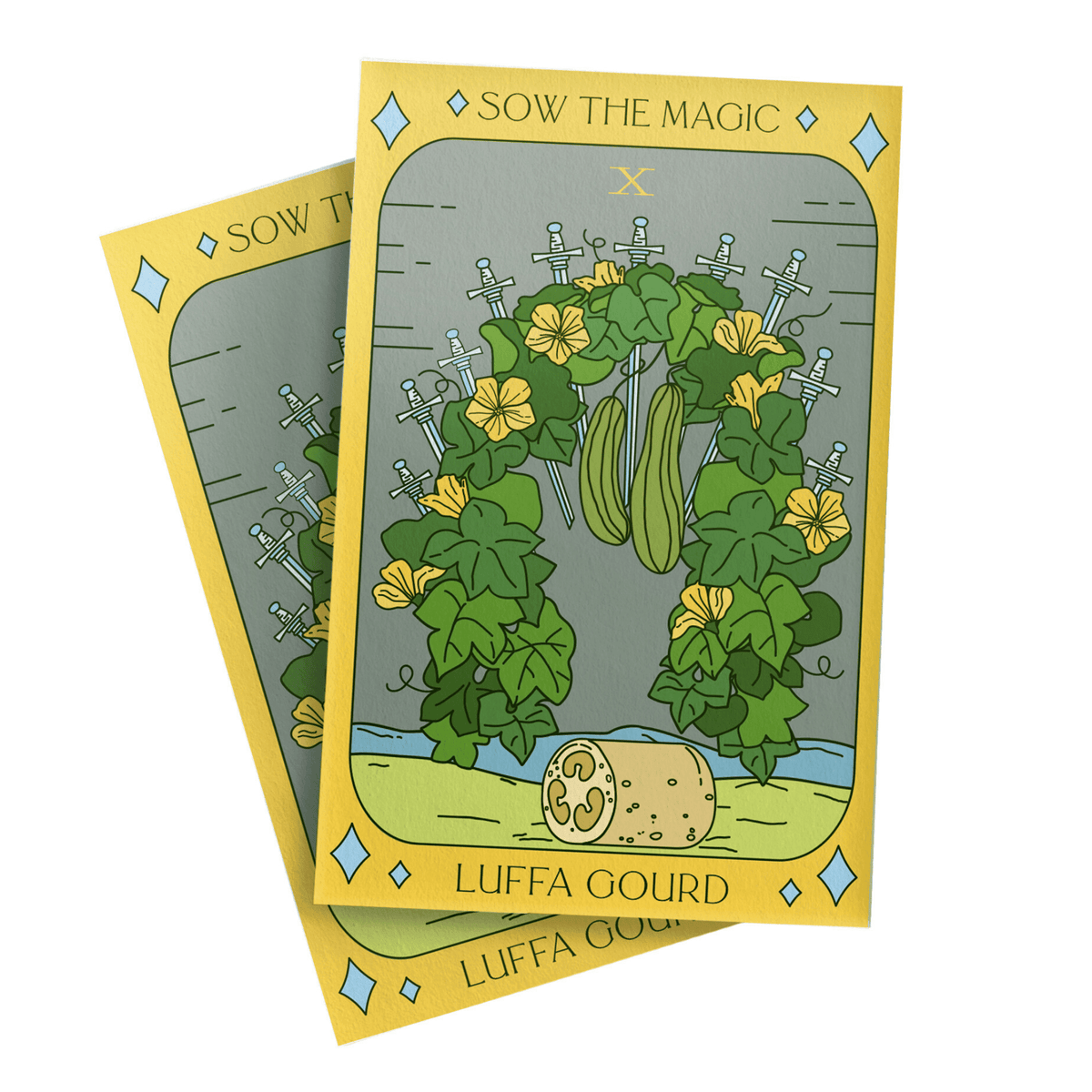 Luffa Gourd Tarot Garden Seed Packet - Shop at Persephone's Hearth