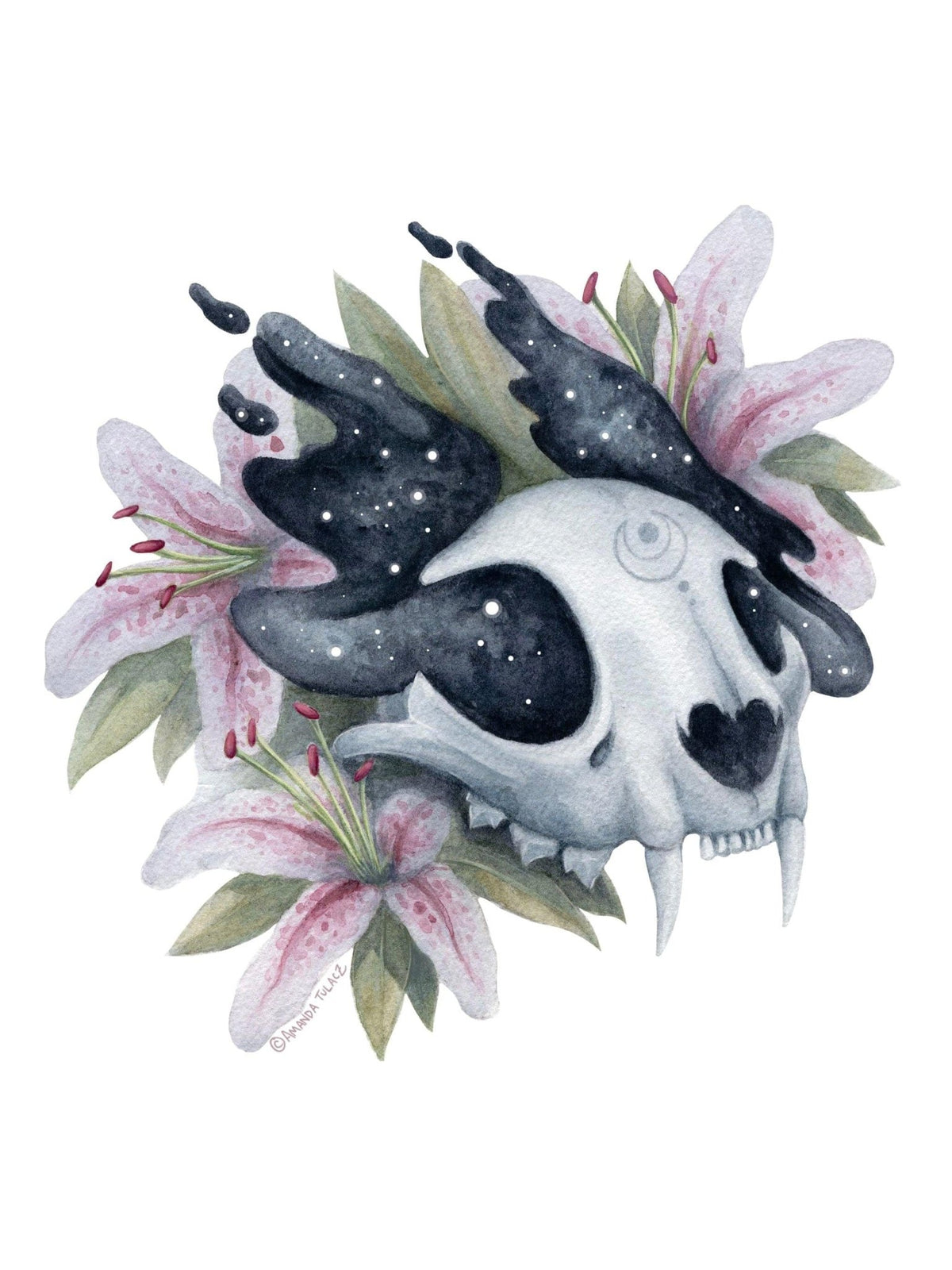 "Luna" Art Print, 8" x 8" - Shop at Persephone's Hearth