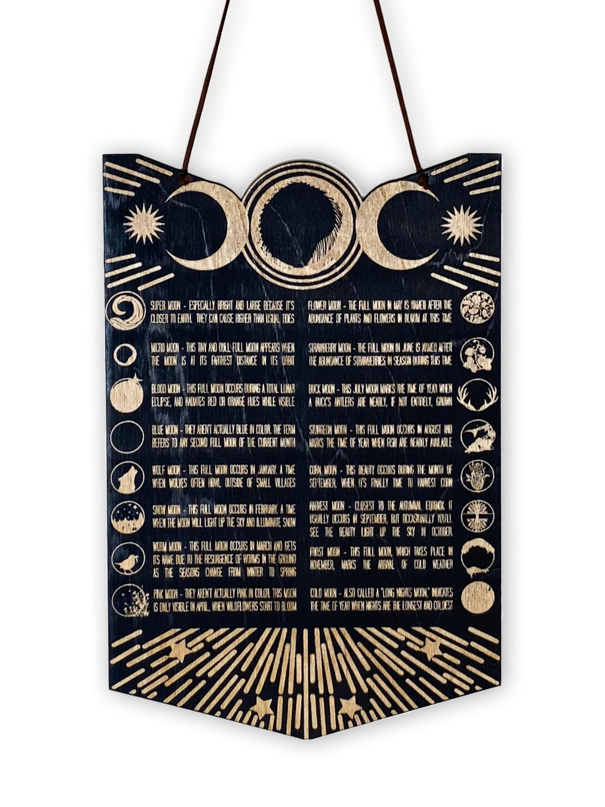 Lunar Full Moon Chart - Shop at Persephone's Hearth
