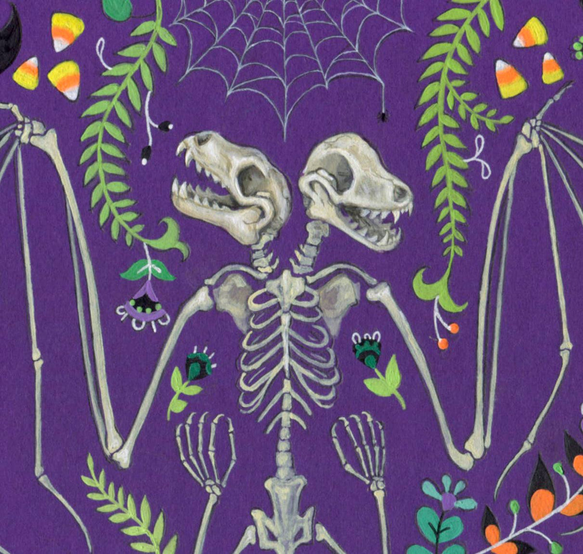 Malum Geminae Folk Art Print, 9" x 12" - Shop at Persephone's Hearth