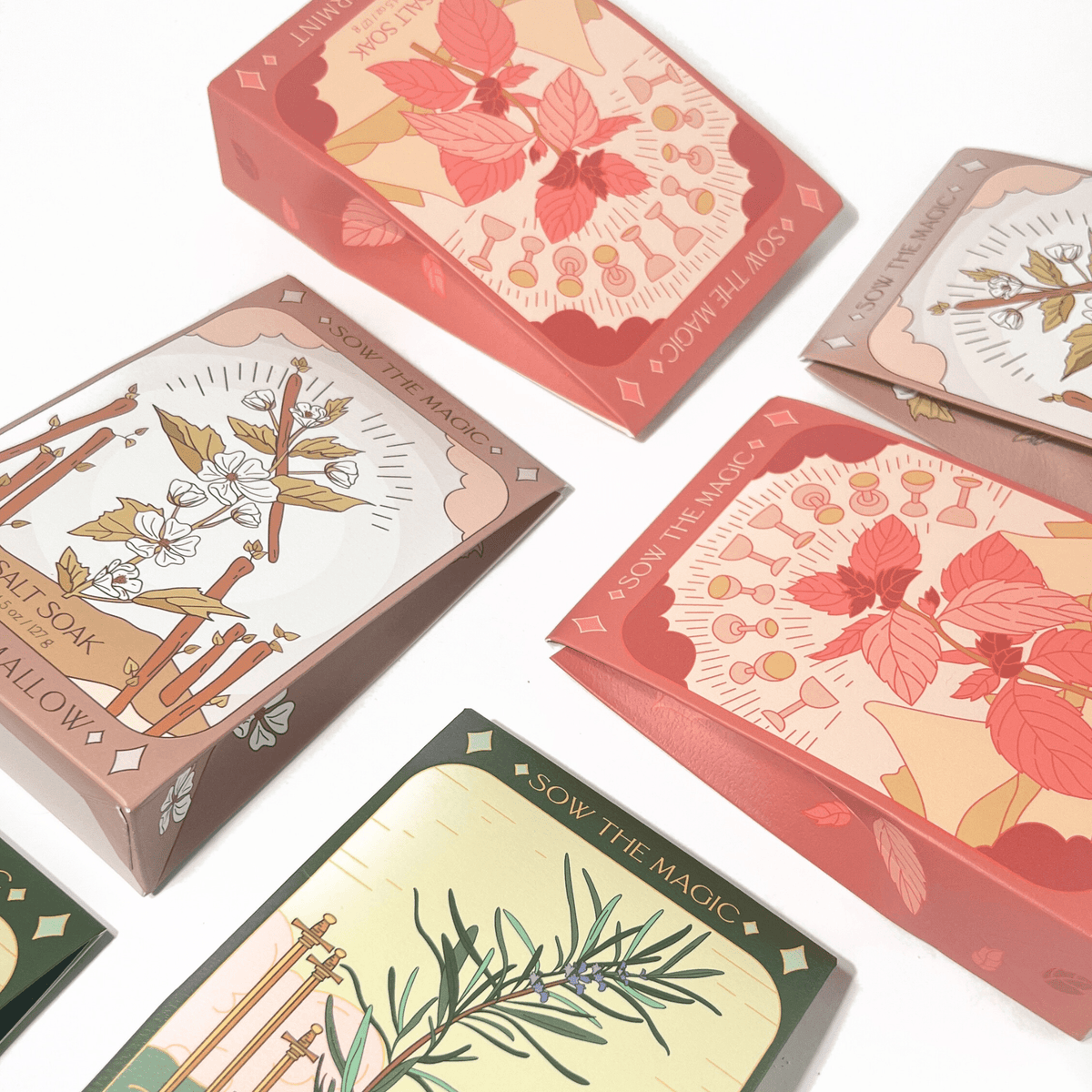 Marshmallow Tarot Bath Salt Soak - Shop at Persephone's Hearth