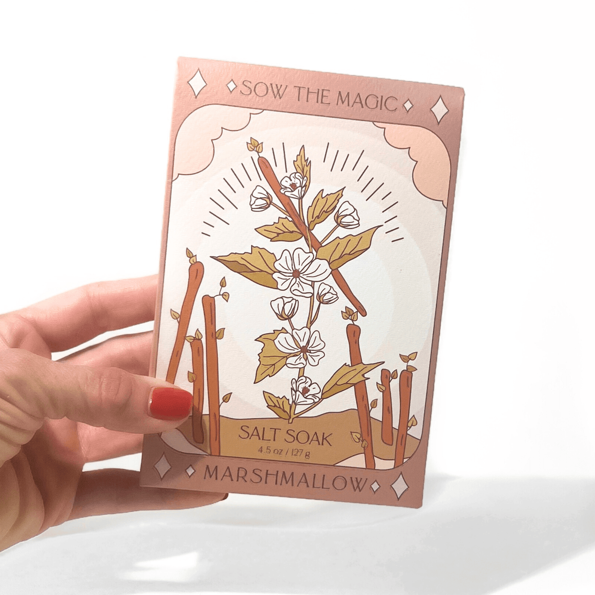 Marshmallow Tarot Bath Salt Soak - Shop at Persephone's Hearth