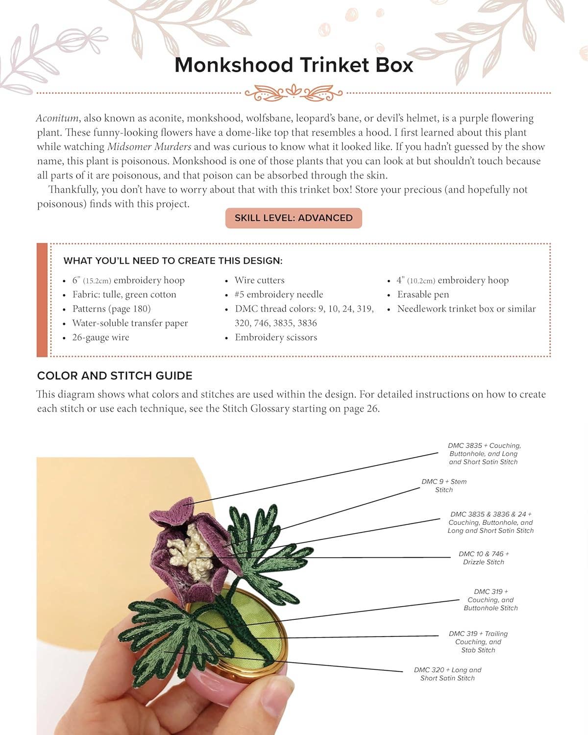 MCreativeJ's 3D Botanical Embroidery & Stumpwork (Paperback) - Shop at Persephone's Hearth
