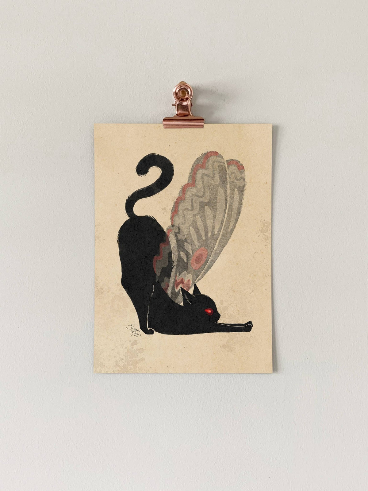 "Meowthman: Big Stretch" Art Print, multiple sizes - Shop at Persephone's Hearth