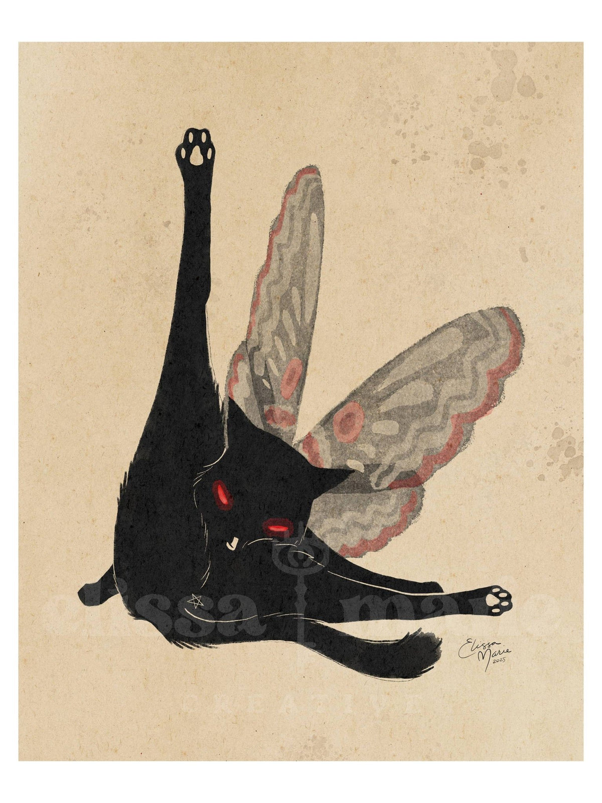 "Meowthman: Cleansing Ritual" Art Print, multiple sizes - Shop at Persephone's Hearth