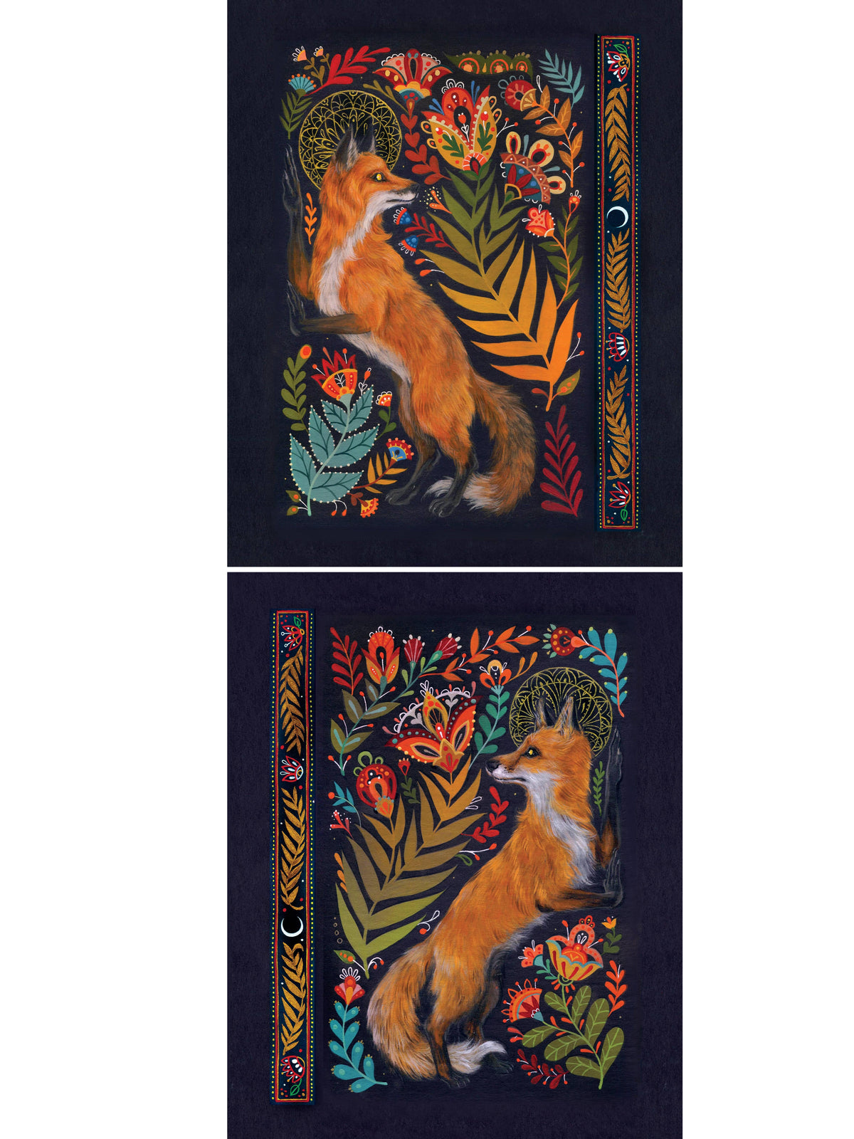 Mheld Illustration Giclee Print "Equinox" 2 print set,  each 10" x 8"