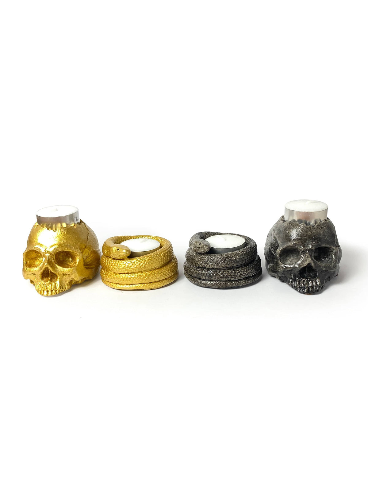 Moderniche Candle Holder Concrete Skull Tealight Candle Holder