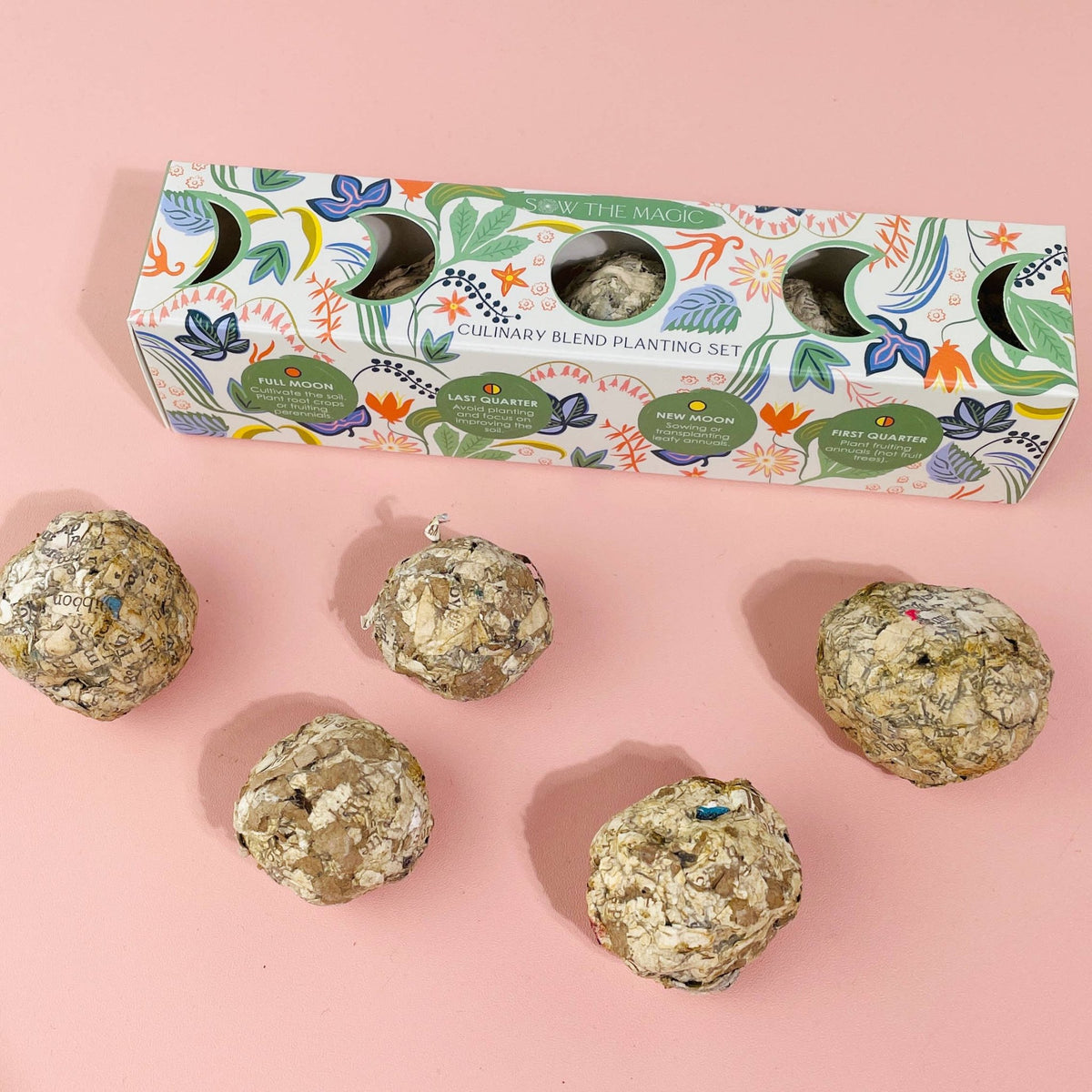seed planting moon phase Moon Phase Culinary Seed Ball Planting Set – Persephone's Hearth