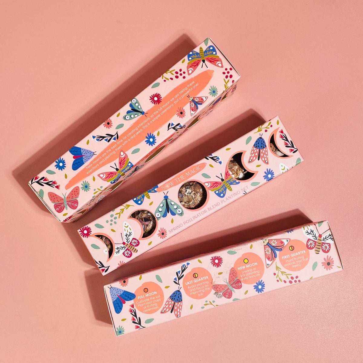 Moon Phase Spring Pollinator Seed Ball Planting Set - Shop at Persephone's Hearth