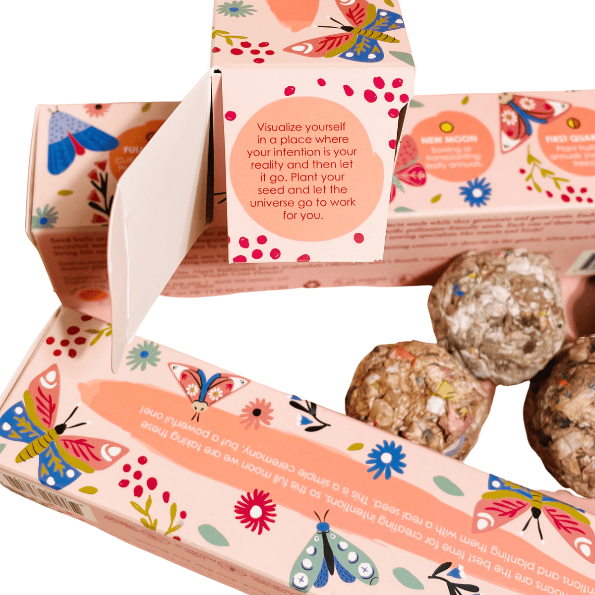 Moon Phase Spring Pollinator Seed Ball Planting Set - Shop at Persephone's Hearth