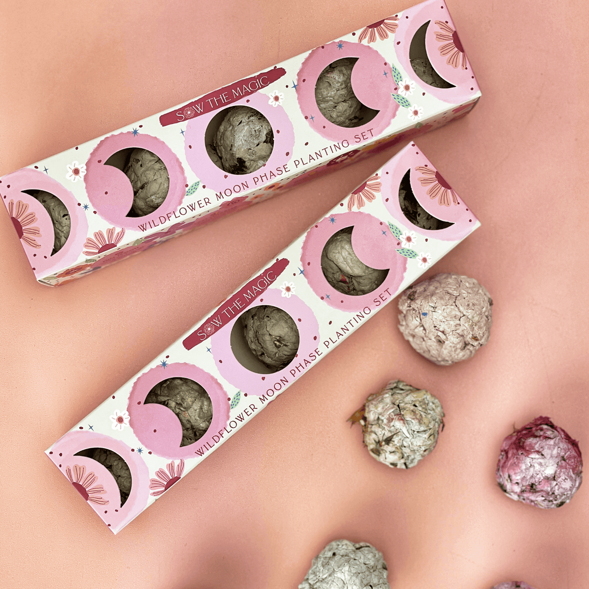 Moon Phase Wildflower Seed Ball Planting Set - Shop at Persephone's Hearth