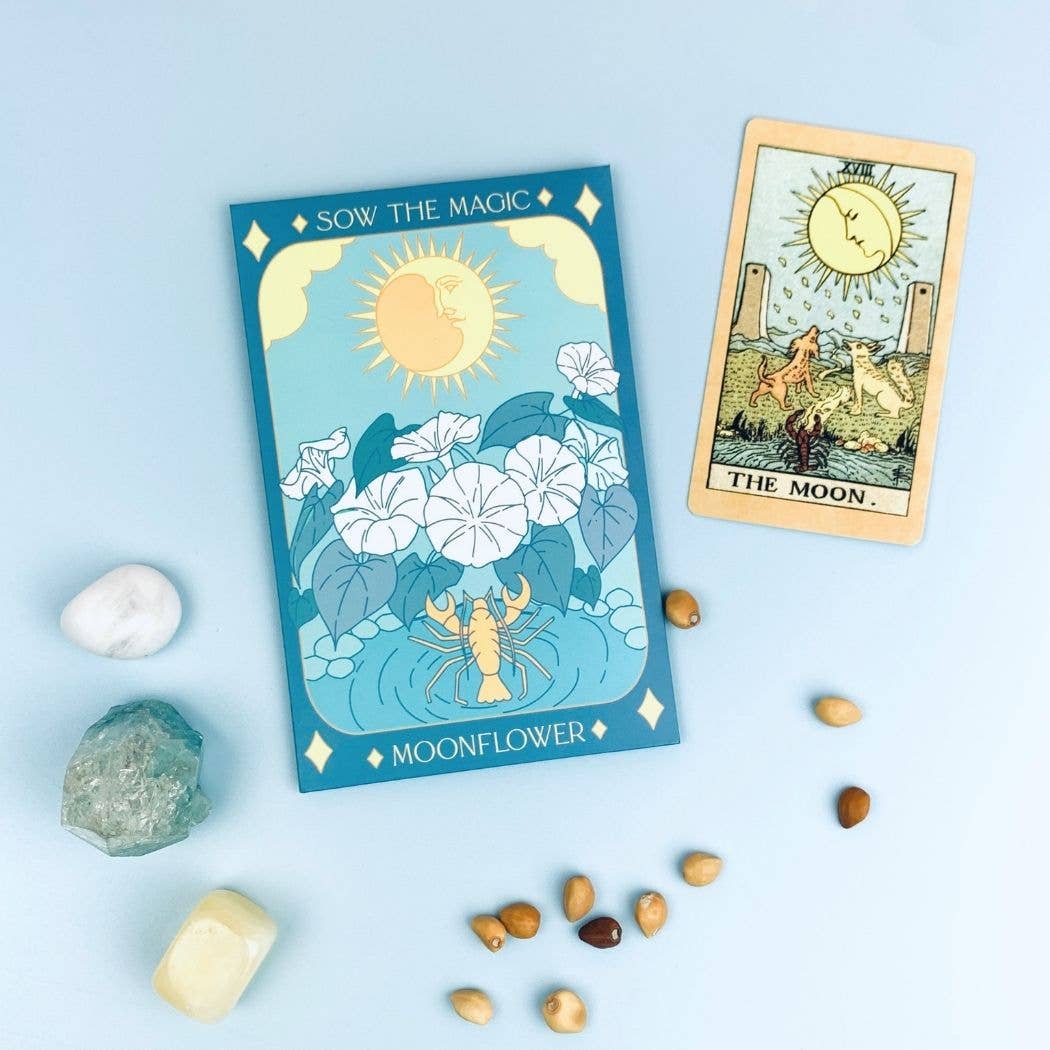 Moonflower Tarot Garden Seed Packet - Shop at Persephone's Hearth