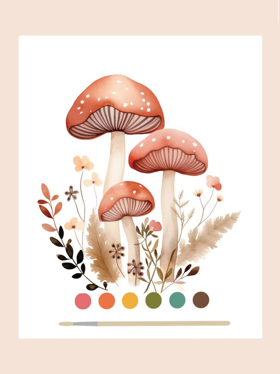 "Mushroom Forest" All - In - One Watercolor Kit - Shop at Persephone's Hearth