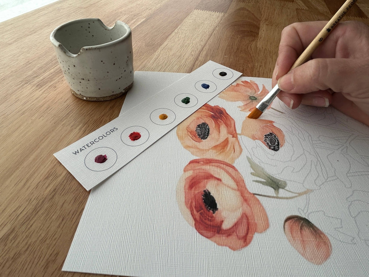 "Mushroom Forest" All - In - One Watercolor Kit - Shop at Persephone's Hearth