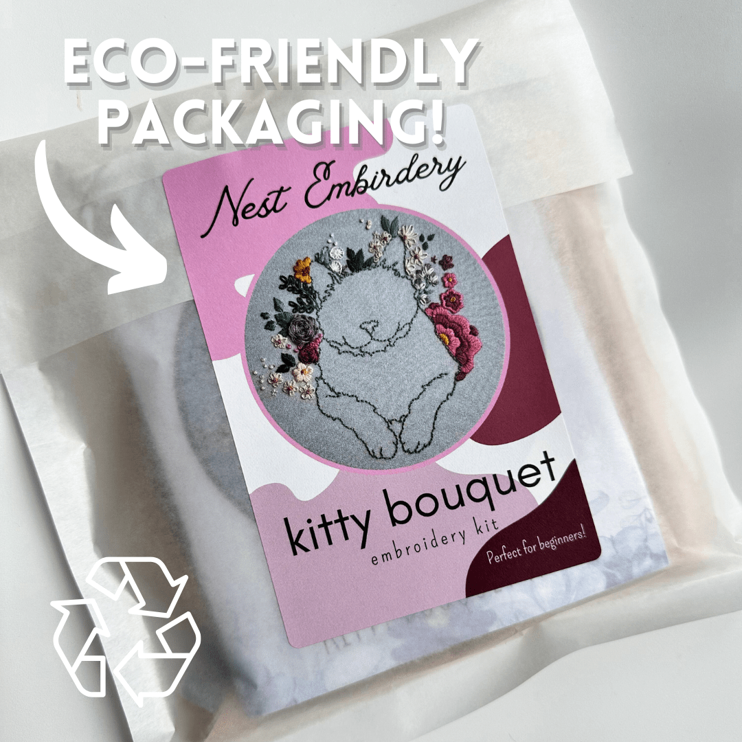 Nest Embirdery Kitty Bouquet Kit