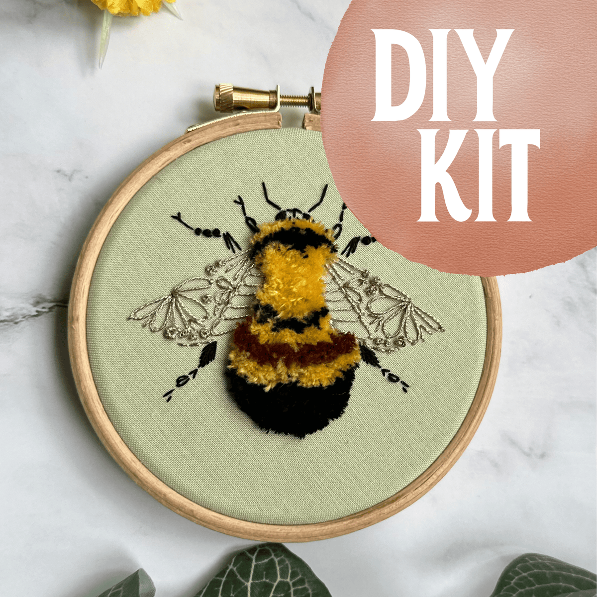 Nest Embirdery Rusty Patched Bumblebee Mini Kit